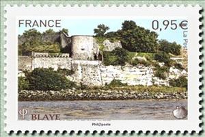 Stamp, Blaye, France,  