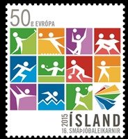 Stamp, The Games of the Small States of Europe 2015, Iceland,  , Sport