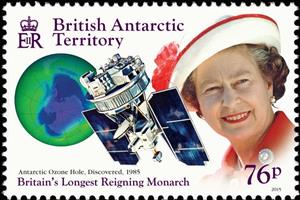 Stamp, Antarctic ozone hole discovered 1985, British Antarctic Territory (BAT),  