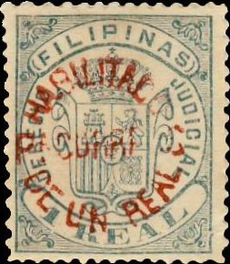 Revenue stamp - red surcharge