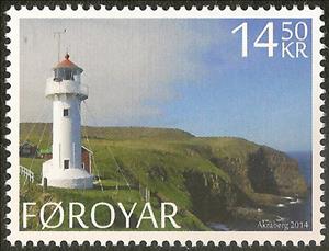 Stamp, Toftir Lighthouse, Faroe Islands,  , Lighthouses