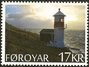 Stamp, Dímun Lighthouse, Faroe Islands,  , Lighthouses