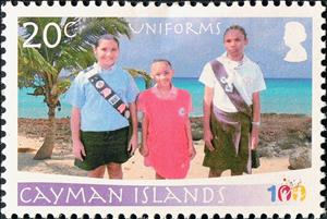 Stamp, Scouts with Sashes, Cayman Islands,  , Scouting