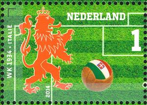 Stamp, WK 1934 Italy, Netherlands,  , Sport, Heraldic Animals, Football (Soccer)