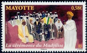 Stamp, Madjiliss, Mayotte,  