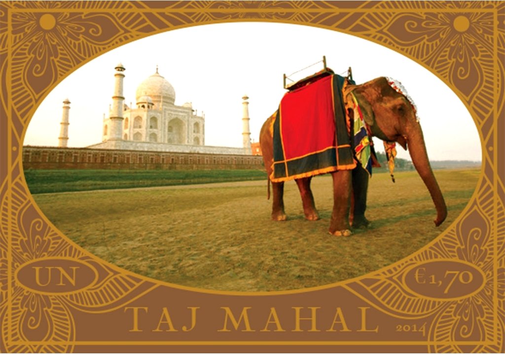 Taj Mahal, Asian Elephant (Elephas maximus)