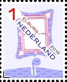 Stamp, Elburg, Netherlands,  , Maps, Fortresses / Strongholds