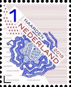 Stamp, Naarden, Netherlands,  , Maps, Fortresses / Strongholds