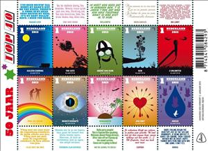 Mini Sheet, 50 years of Top 40, Netherlands,  , Music, Musicians