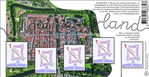 Mini Sheet, Elburg, Netherlands,  , Maps, Fortresses / Strongholds