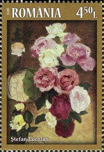 Stamp, Still life, by Stefan Luchian, Romania,  , Paintings