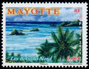 Stamp, Islands off the North Coast, Mayotte,  , Islands