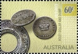 Stamp, Holey Dollar 60c Unfoiled, Australia,  , Coins