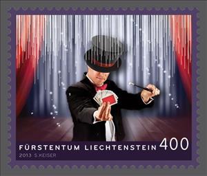Stamp, Cabaret, Liechtenstein,  , Theatre