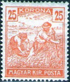 Stamp, Reaper, Hungary,  , Crops, Agriculture