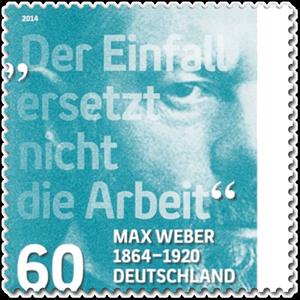 Stamp, 150th Birthday Max Weber, Germany, Federal Republic,  , Commemoration