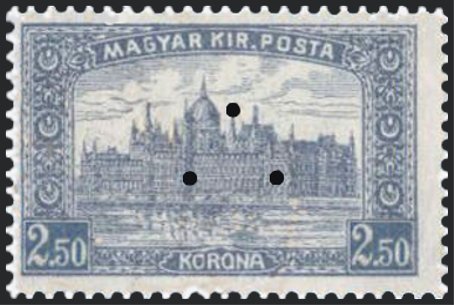 Parliament Building, triangular punching