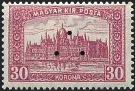 Parliament Building, triangular punching
