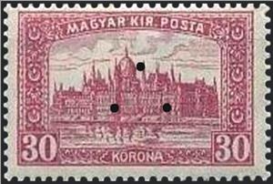 Stamp, Parliament Building, triangular punching, Hungary,  , Government Buildings, Parliaments, Buildings