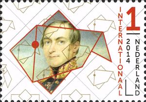 Stamp, Philipp Franz von Siebold (1796-1866) physician & Japan expl, Netherlands,  , Physicians, Scientists