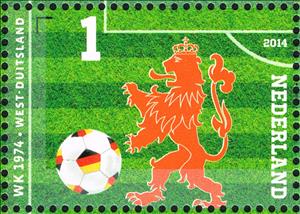 Stamp, WK 1974 Germany, Netherlands,  , Sport, Heraldic Animals, Football (Soccer)