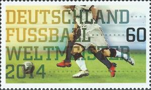 Stamp, Germany World Champion Football Brazil 2014, Germany, Federal Republic,  , Sport, Football (Soccer)
