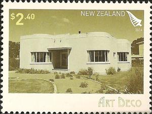 Stamp, Art Deco, New Zealand,  , Building Industry