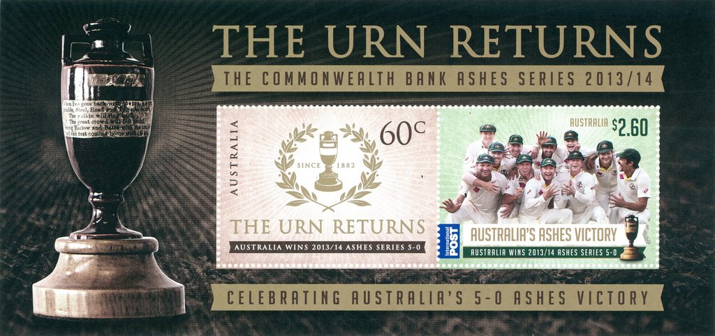 Celebrating Australia's 5-0 Ashes Victory