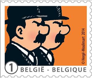 Stamp, Thomson and Thompson, Belgium,  , Cartoons