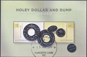 Souvenir Sheet, Bicentenary of Coinage in Australia, Australia,  , Coins