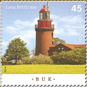 Stamp, Buk, Germany, Federal Republic,  , Lighthouses
