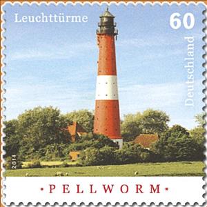Stamp, Pellworm, Germany, Federal Republic,  , Lighthouses