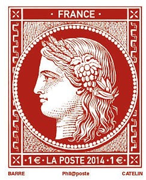 Ceres 1F engraved carmine 1849