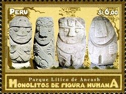 Ancash Lytic Park - Human figure monoliths