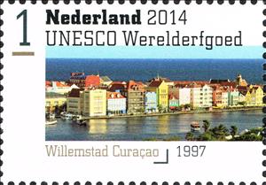 Stamp, Willemstad Curaçao, Netherlands,  , Houses, UNESCO World Heritage Sites, Townscapes / City Views