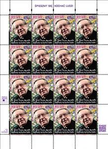 Mini Sheet, "Let us hurry to love people" - Fr. Jan Twardowski, Poland,  