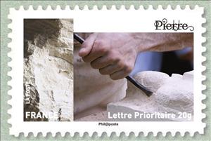 Stamp, Stone, France,  