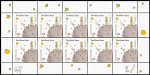 Mini Sheet, Little Prince, Germany, Federal Republic,  , Authors, Fairy Tales, Literature, Children