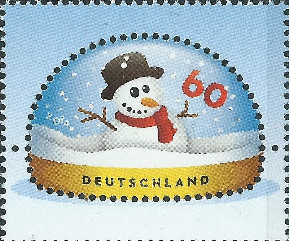 Snowman in snowglobe