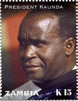 Stamp, President Kaunda, Zambia,  