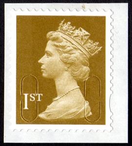 Stamp, Queen Elizabeth II - Security Machin MBIL, M11L, United Kingdom of Great Britain & Northern Ireland,  , Heads of State, Royalty, Queens