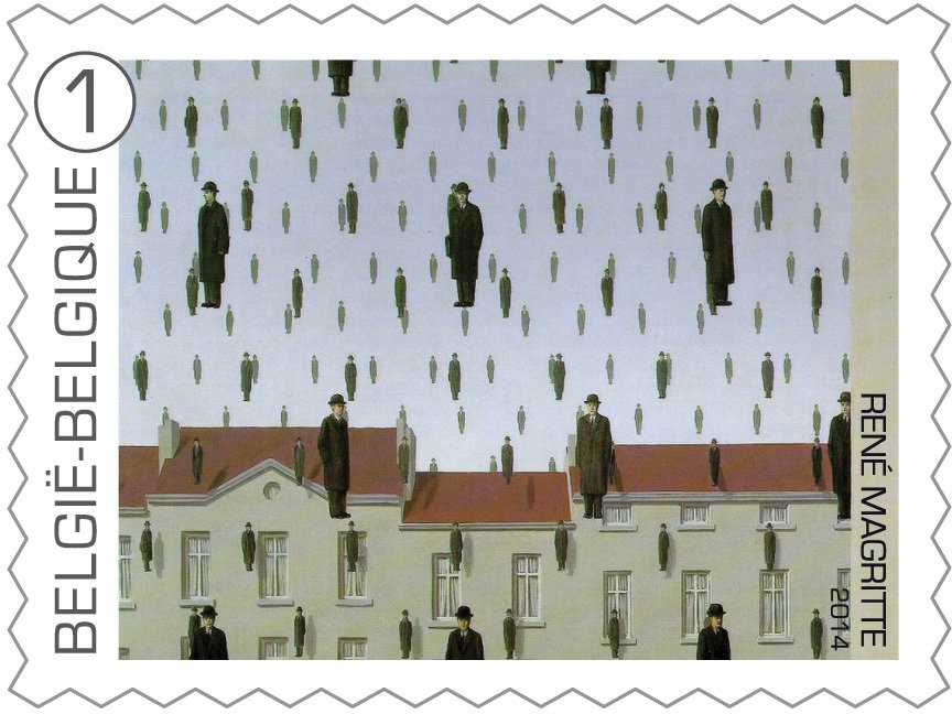 René Magritte: "Golconde" 1953