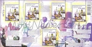 Souvenir Sheet, Haarlem, Netherlands,  , Theatre, Mills, Windmills, Churches - Cathedrals - Basilicas - Chapels