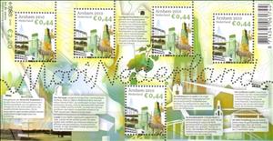 Souvenir Sheet, Arnhem, Netherlands,  , City Halls, Buildings, Churches - Cathedrals - Basilicas - Chapels