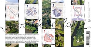 Souvenir Sheet, Beautiful Netherlands 2015 the fortified cities, Netherlands,  