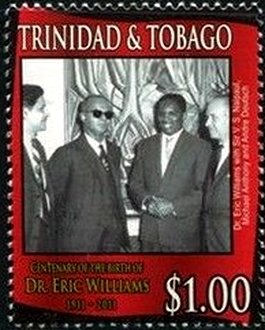 Williams with Sir V.S. Naipaul, M. Anthony, and A. Deutsch