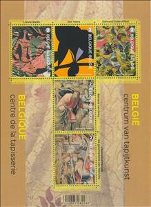Souvenir Sheet, Sheet Belgium, Center of Tapestry, Belgium,  