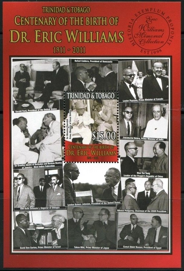 Souvenir Sheet, Willliams with Sir Winston Churchill