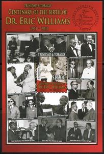 Souvenir Sheet, Souvenir Sheet, Willliams with Sir Winston Churchill, Trinidad and Tobago,  , Heads of State