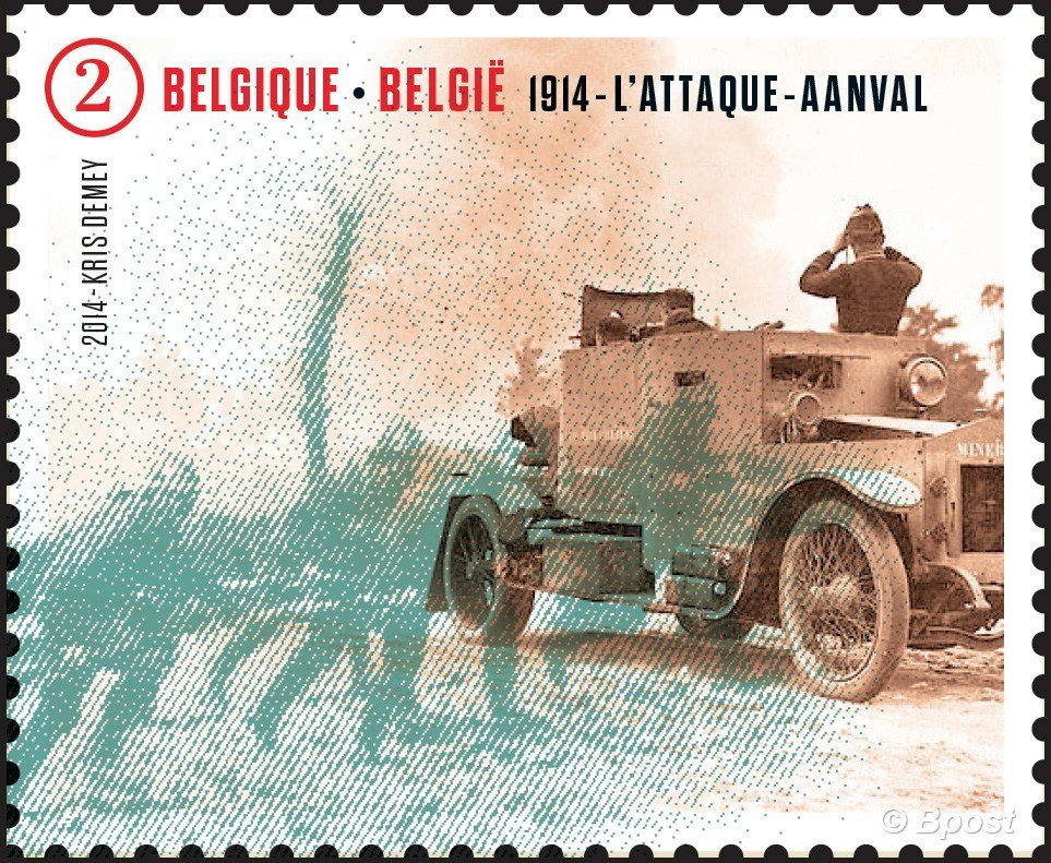 Attack of Belgian Soldiers